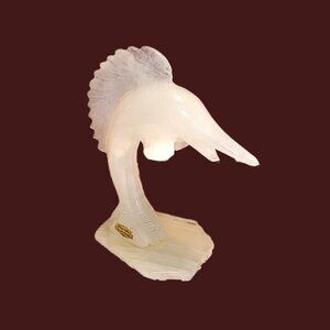 Onyx Tellez Swordfish Sculpture by Tecali Pueblo